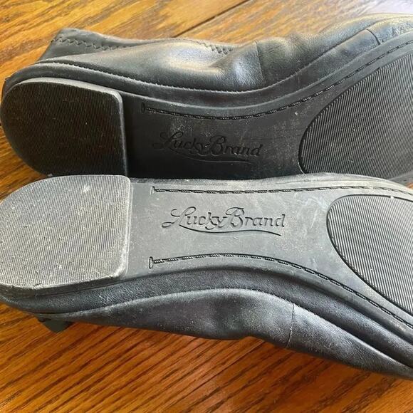 Lucky Brand Women’s Sz 38 / US 8 Emmie Ballet Flats in Black Leather - Picture 5 of 9